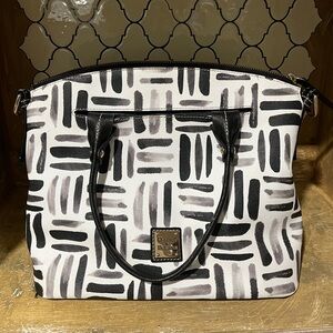 Dooney & Bourke Black and Gray Patterned Bag